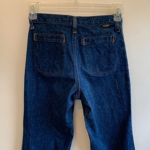 Wrangler Vintage 70s Navy blue women’s Jeans Size 29W34L Good Pre-owned Cond ❤️ - Picture 8 of 10